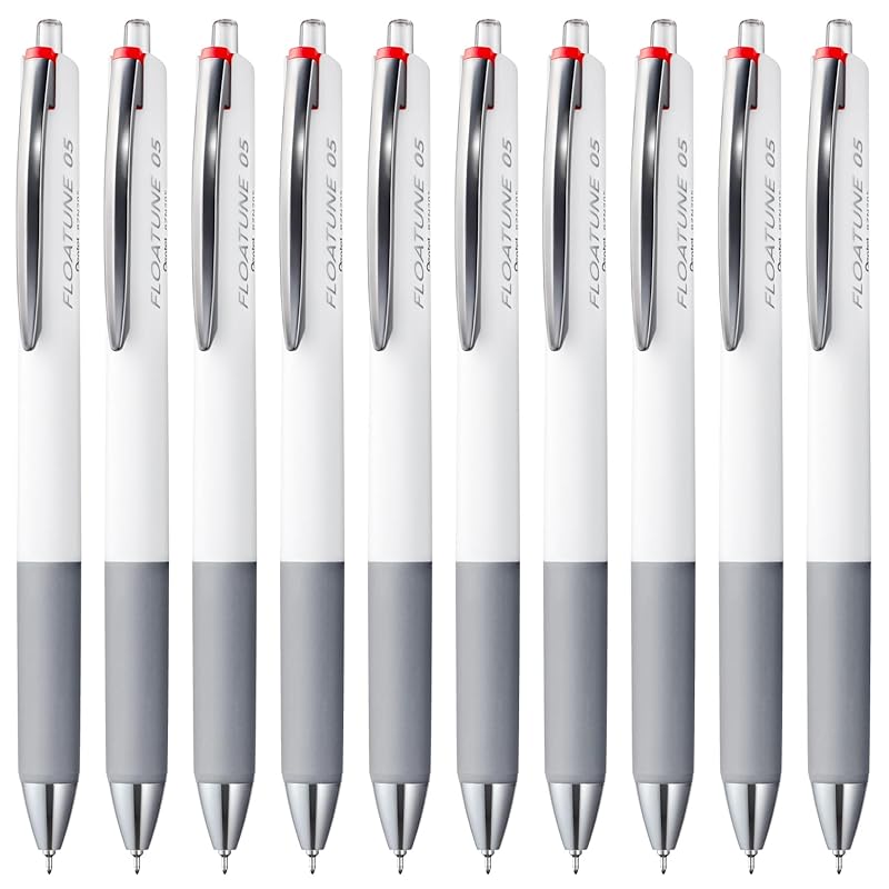 

Pentel oily ballpoint pen flow tune 0.5mm red 10 pieces BZN205-B