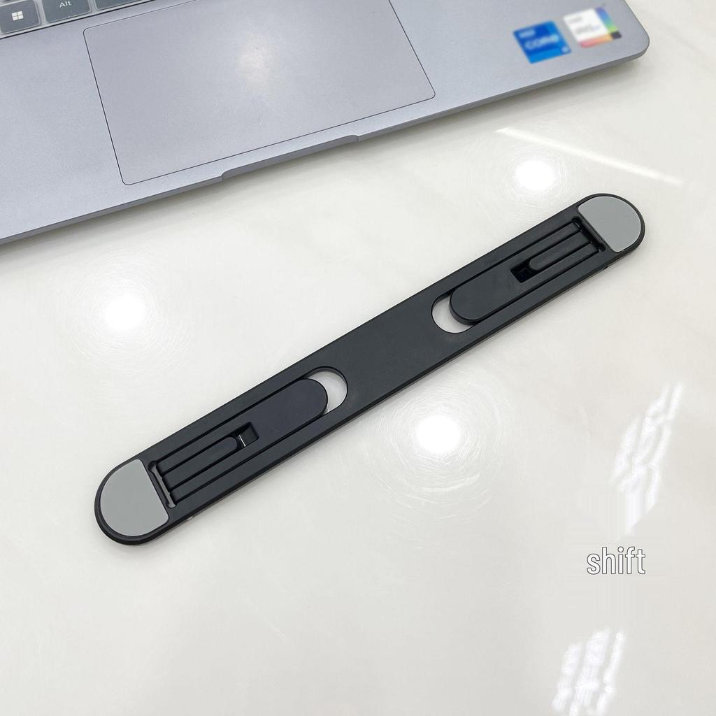 Portable Notebook Cooling Stand with Adjustable Height, Creative Design, Bright Finish, Mini Invisible Folding.