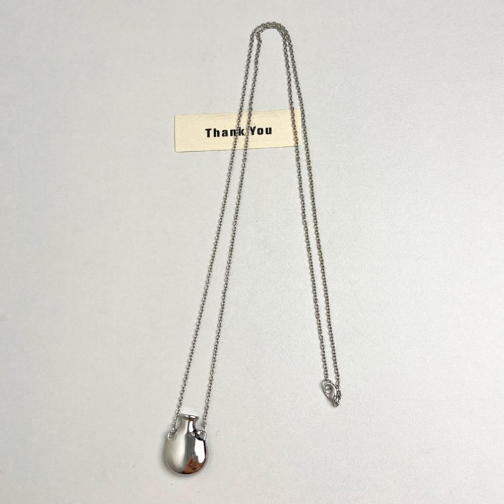 Vase Pendant Metal Vase Necklace Gold Color Sweater Chain Necklace New Design Long Chain Necklace