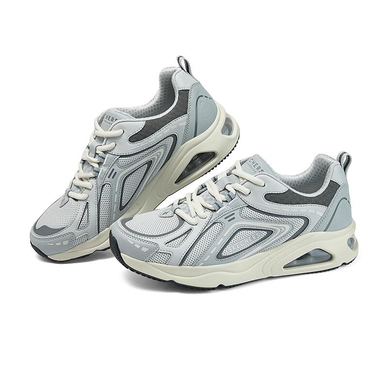 Skechers Tres-Air Uno Cómodas Versátiles Transpirables Rebote Zapatillas de Correr de Caña Baja para Hombre Gris 183096-GRY