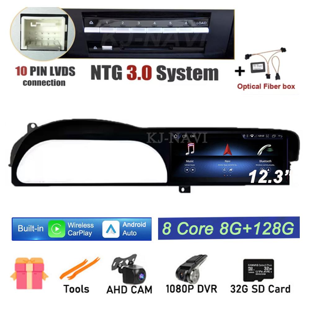 12.3 Inch Android 14 Touch Screen For Benz CL W221 W216 2005-2013 Car Accessories Multimedia Carplay Monitors Video Radio Player