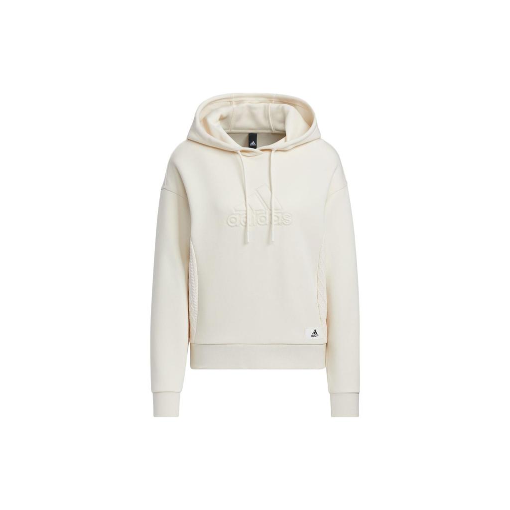 adidas Women's Lounge Hooded Sweatshirt White IP0756