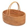 Hand-Woven Rattan Storage Basket