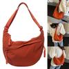 2024 NEW Dumpling Bags Nylon Bag for Girl Student Solid Color Fashion Shoulder Bags Crossbody Bag