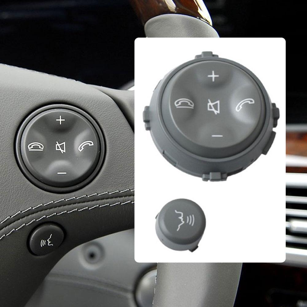 Car Black Multi-function Steering Wheel Control Push Button Cover For Mercedes Benz W221 S Class S280 S300 S350 S400
