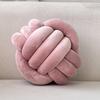Ins Nordic Hand-woven Three-strand Rope Knotted Ball Pillow Creative Children's Living Room Bedroom Pillow