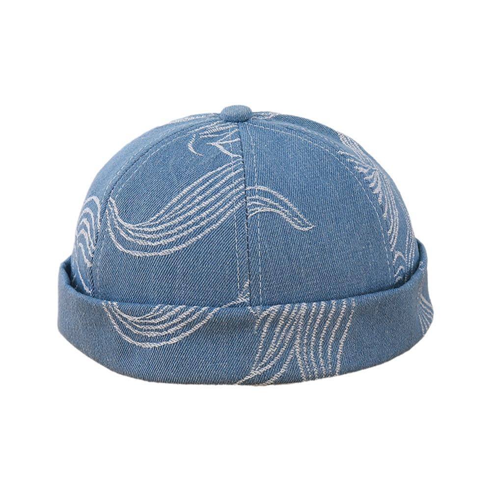 Adjustable Docker Cap Washed Cotton Melon Cap Fashion Beanie Hat  Unisex 1