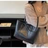 Large capacity bag women's new casual versatile shoulder bag fashion college bag commuter tote bag