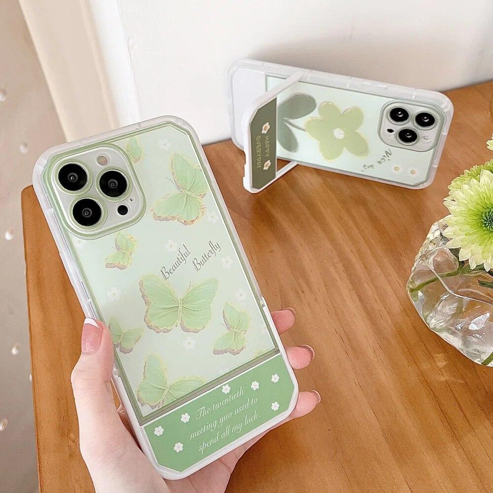 Neviditelný stojánek pouzdro na telefon pro iPhone 15 Pro Max pouzdro iPhone 11 14 12 13 Pro Max XR XS 7 8 Plus SE Měkký nárazuvzdorný kryt