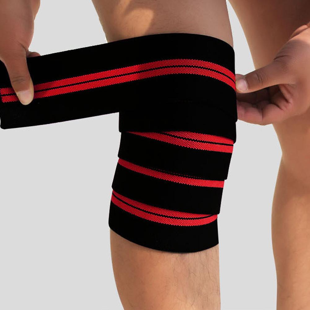 Fascia Elastica per Polso Ginocchio Bendaggio Wrap Band Protettore per Sport all'Aperto per Sollevamento Pesi Squat Ginocchiera per Sollevamento Pesi