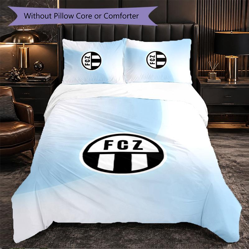 Biancheria da letto a tema FC Zürich Set 3 Pezzi Copripiumino Biancheria da letto decorativa per camera da letto per adolescenti Decorazione per la casa