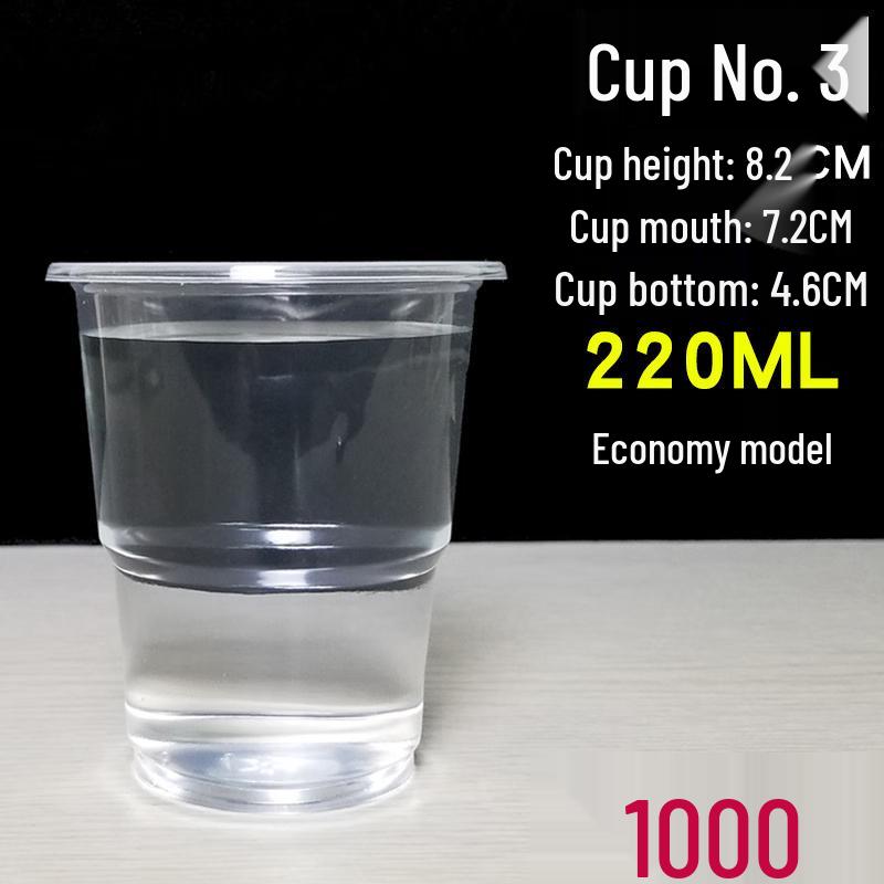 COFLYEE Disposable Transparent Plastic Cups