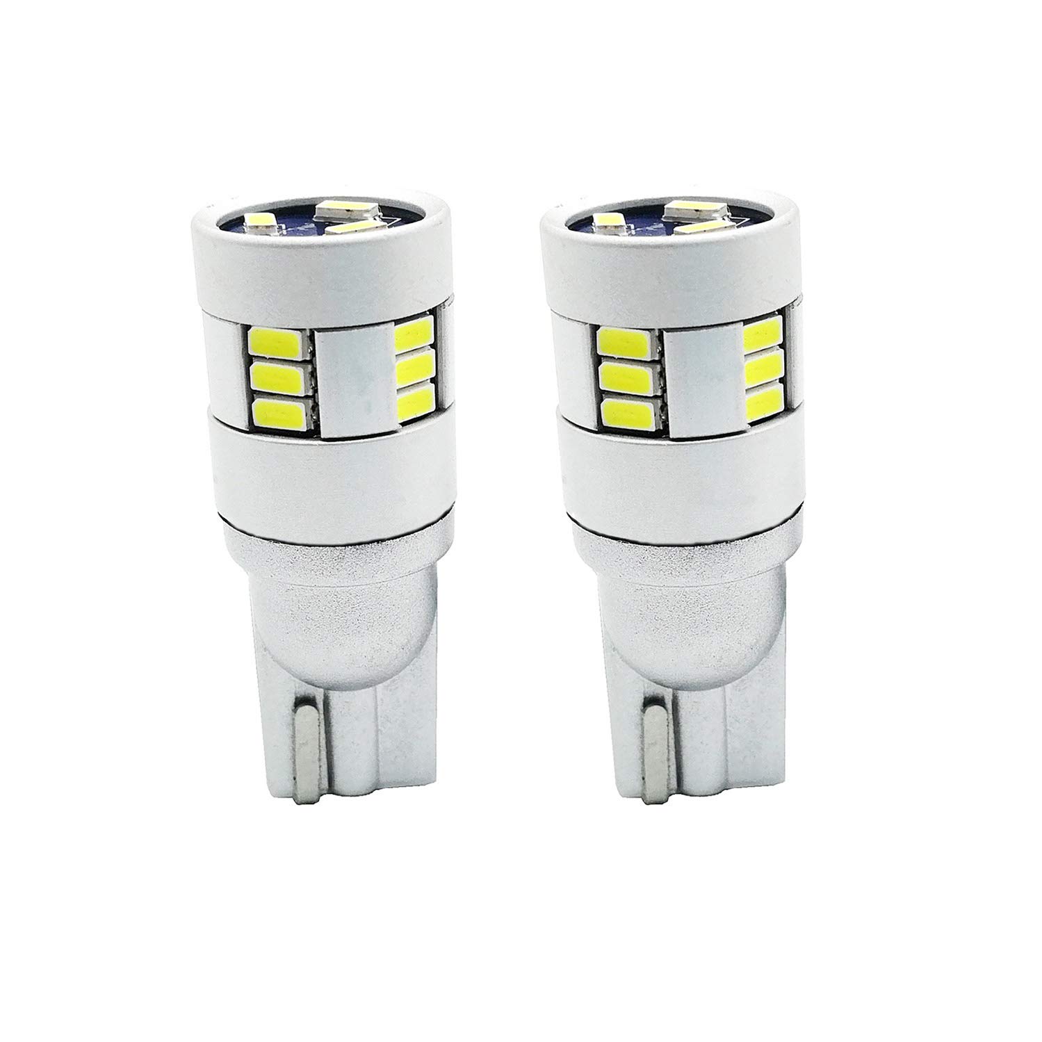 

BestQ LED Bulb T10 High Super 3014 for Position License Plate Interior Reverse 2 Bulbs Included Brightness, Bright, White, 18-LED Chip, 10V-24V,
