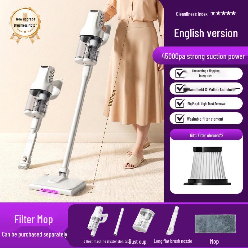 

2-in-1 Handheld Vacuum: High-Suction, UV Sterilization, Anti-Mite for Home & Car
