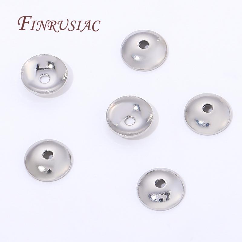 18K Gold Plated 6mm Bead Caps For Jewelry Making,Brass Beads Cap Spacer Beads For DIY Bracelets&Earrings Making Accessories