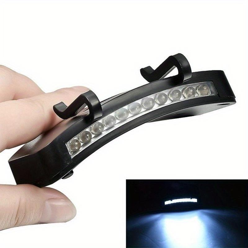 Portable 11-LED Hat Brim Light Baseball Cap Lights Outdoor Headlamp Cap Hat Light Clip on Hat For Night Cycling Hiking Fishing