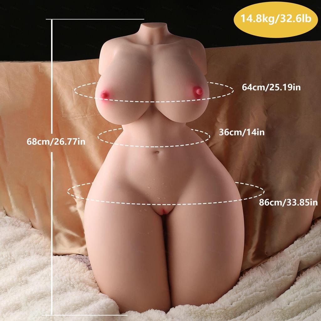 Sex Toys for Men Dual Channel Artificial Vagina Anal Male Masturbator Plump Buttock Breast Real Comfortable Experience Sex Doll