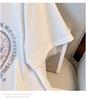 Übergröße Mid-Length Rundhals Kurzarm Schlankmachendes T-Shirt für Damen - Erhältlich in den Größen 200/300/350 jin, Stil 6503.