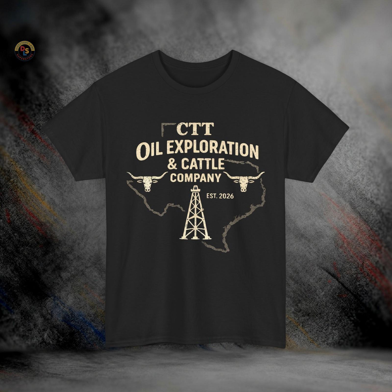 Landman CTT Oil & Cattle Company T-Shirt | Heavy Cotton Tee S