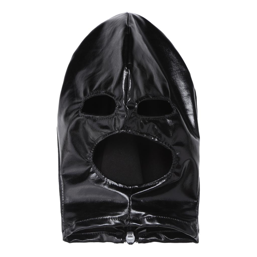 Latexová maska ​​na obličej Ženy Pánské Unisex otevřená ústa a oči Kryt hlavy Obličejová maska ​​Maska s kapucí Sexy cosplay kostým na hraní rolí
