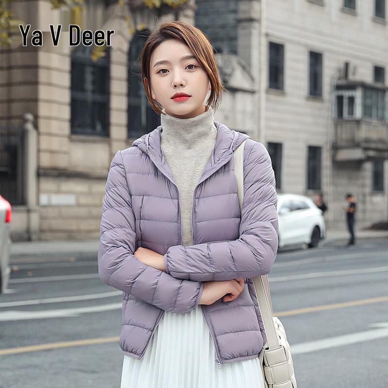 Yalu Women's Lightweight Hooded Short Down Jacket
