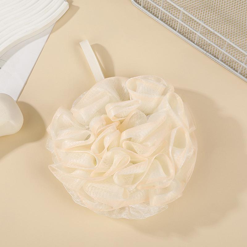 Two-In-One Bath Towel Can Put Soap Bath Ball Portable Double-Sided Foaming Net Bags Bath Flowers Body Skin Care Exfoliation