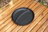 Ikenaga Iron Works Iron Plate Lunch Plate with Wooden Base, Induction Compatible, Made in Japan, 11428