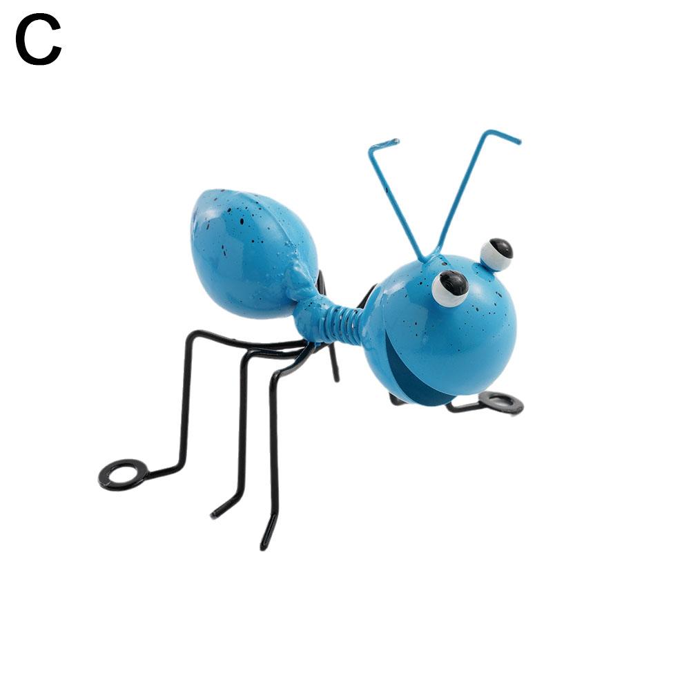Cartoon Metal Ant Garden Decoration SetIron Art Ant Statue Decorative item Art  For Outdoor Yard Lawn Home Desktop Decor