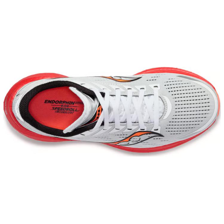 SAUCONY Endorphin Speed 3 Hvit ViZiRed Unisex Sneakers Svart S20756-85