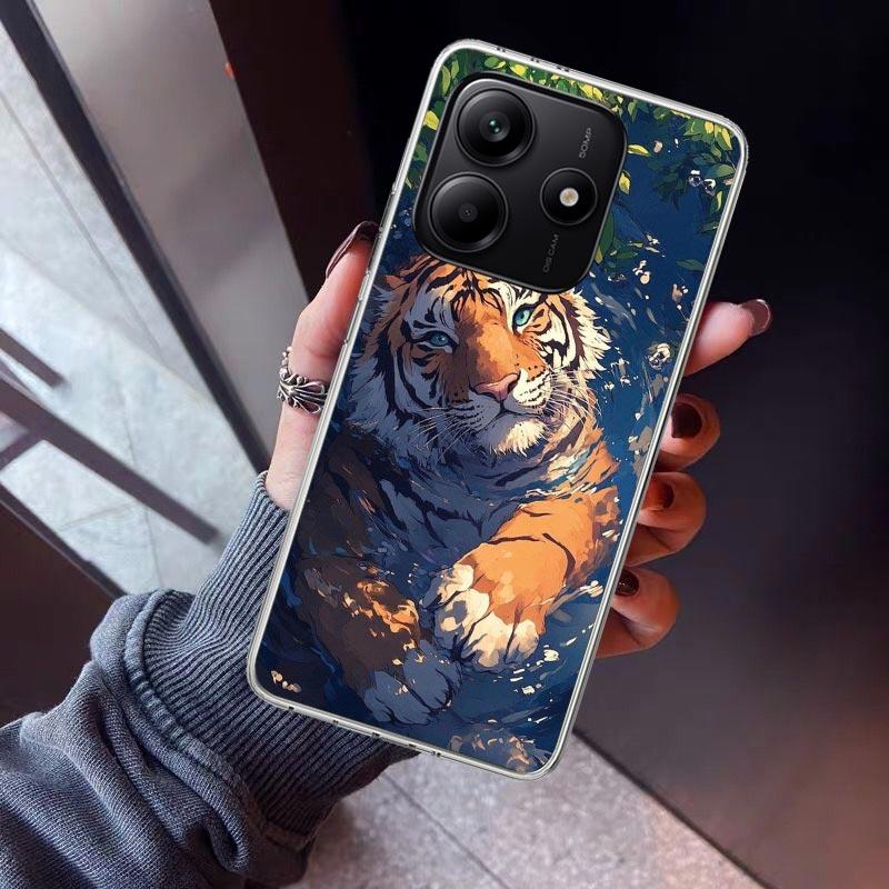 Superior Tiger Pattern Art Phone Case For Xiaomi Redmi Note 15 14 14S 13 12S 12 Pro Plus 11S 11 10S 10 4G Cover 11E 11T 5G Print