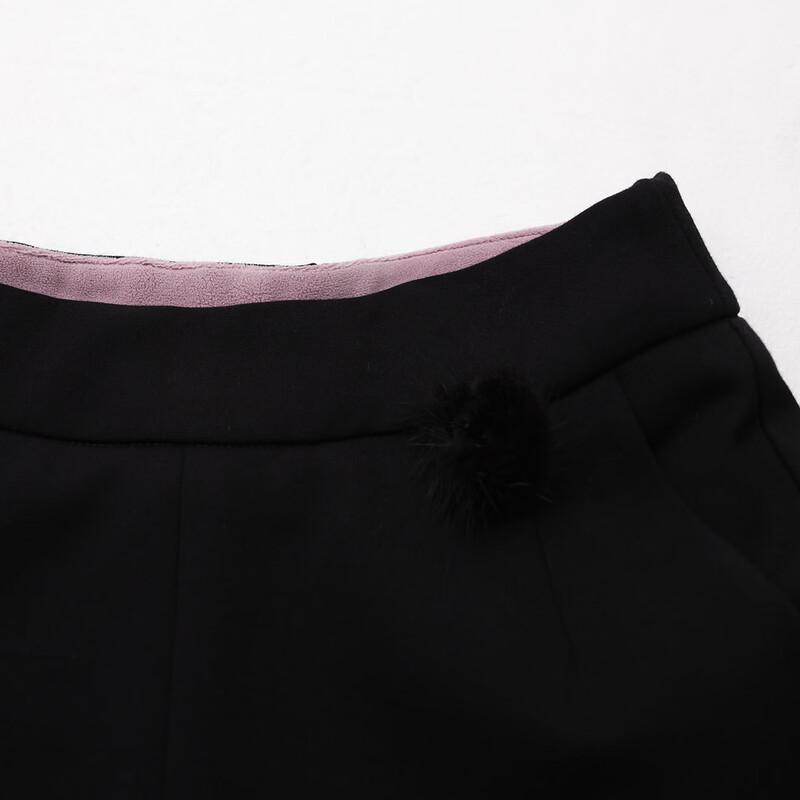 Pasite Women's Autumn/Winter Fleece-Lined Thermal Casual Pants