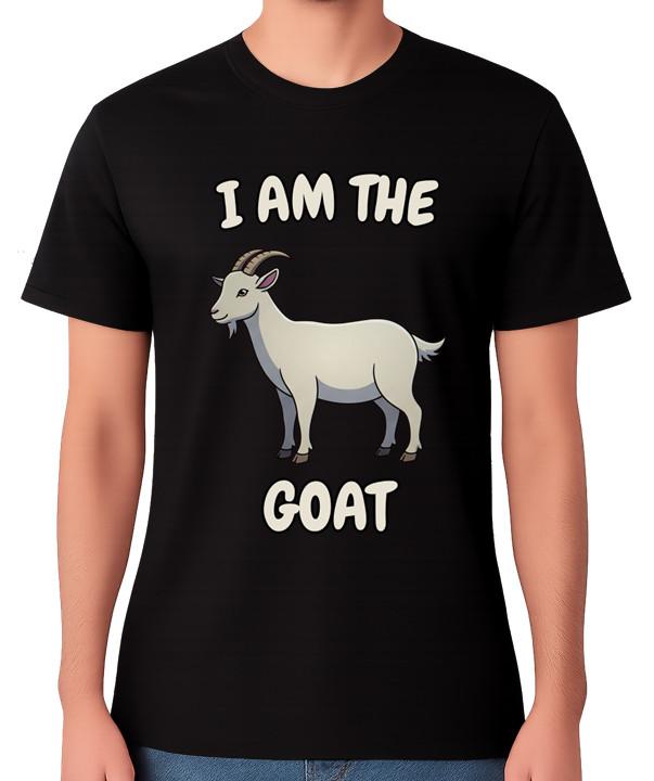 I Am The Goat T-Shirt Funny Greatest Of All Time Pun Unisex Tee S разноцветный
