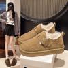 Outer Wear Mao Mao New Cotton Shoes Martin Warm Autumn and Winter Snow Boots Thick-soled Velvet Short Boots Women