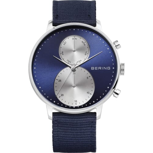 

BERING Time Men s Slim Watch 13242-507 | 42mm Case | Classic Collection | Nylon NATO Strap | Scratch-Resistant Sapphire Crystal | Minimalistic - Desig