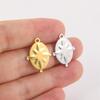 My Shape 5 pcs Small Sun Charms DIY Summer Anklets Bracelet Necklace Stainless Steel Pendants for DIY Jewelry Making