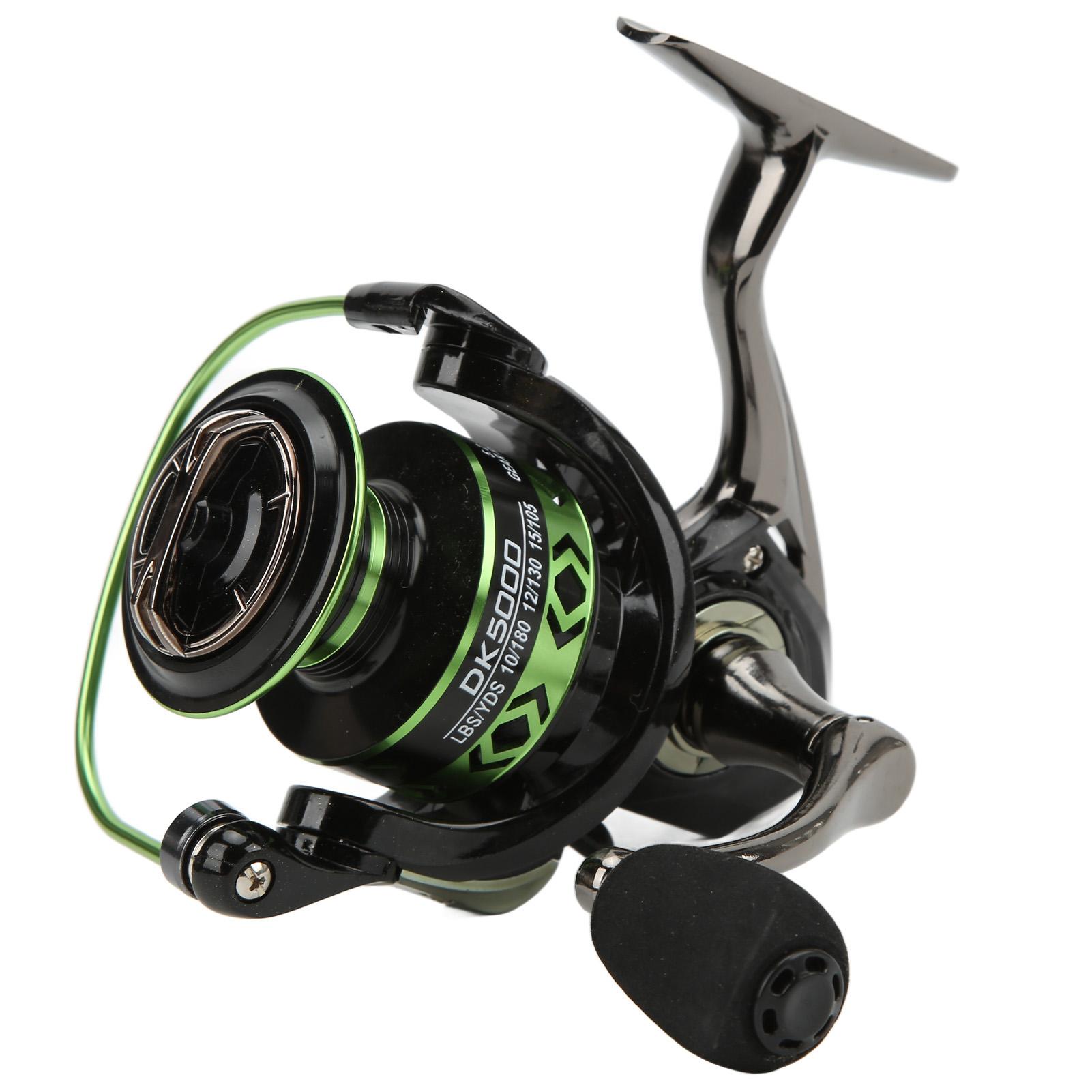 All Metal Fishing Line Wheel 45 degrees Large Chamfer 5.2:1 Spinning Wheel Fishing Reels DK5000