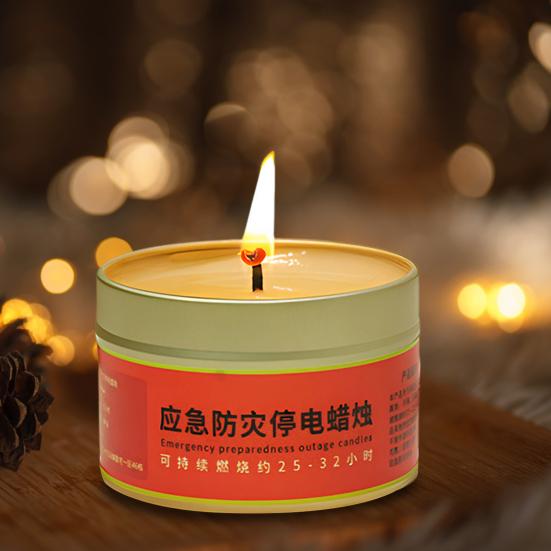 Emergency Candle 30 Hours Smoke-Free Odorless Survival Candle Windproof Emergency Disaster Prevention Candles for Power Outages Camping