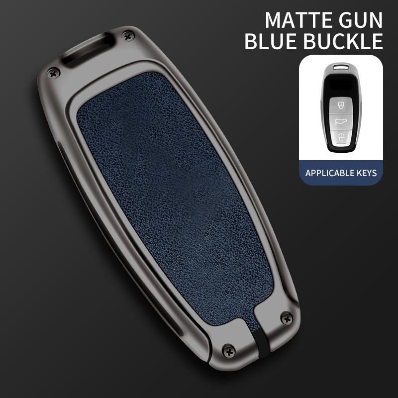 Carcasa de husă pentru chei de la distanță pentru A3 A4 B9 A6 A7 4K A8 E-tron Q5 Q8 C8 D5 SQ8 Geanta de protecție Accesorii pentru breloc