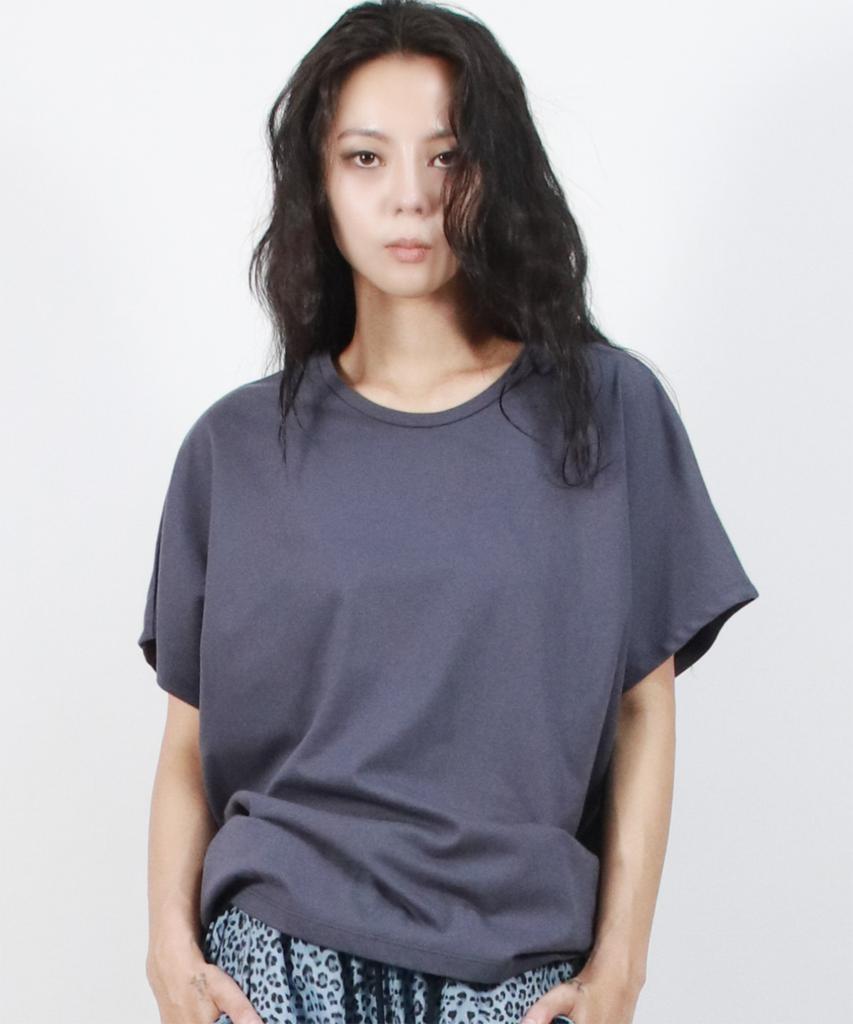Deumakeu Standard Fit Solid French T-Shirt Navy