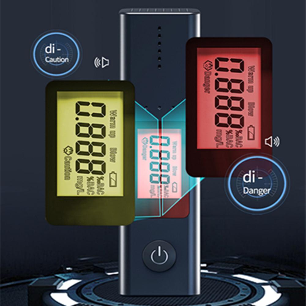 USB Digital LCD Breath Alcohol Detector Portable Breathalyzer Analyzer Tester