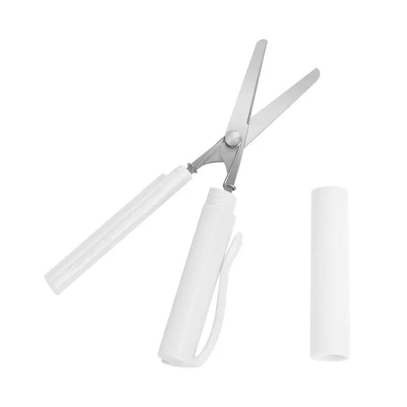 

Creative Pen-Style Mini Folding Scissors for Students белый