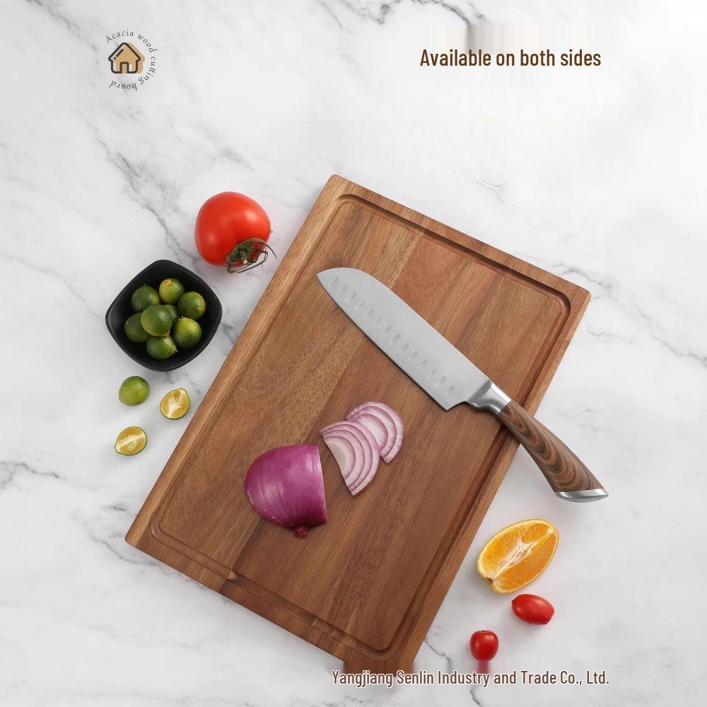 Acacia Wood Square Cutting & Chopping Board for Kitchen Use