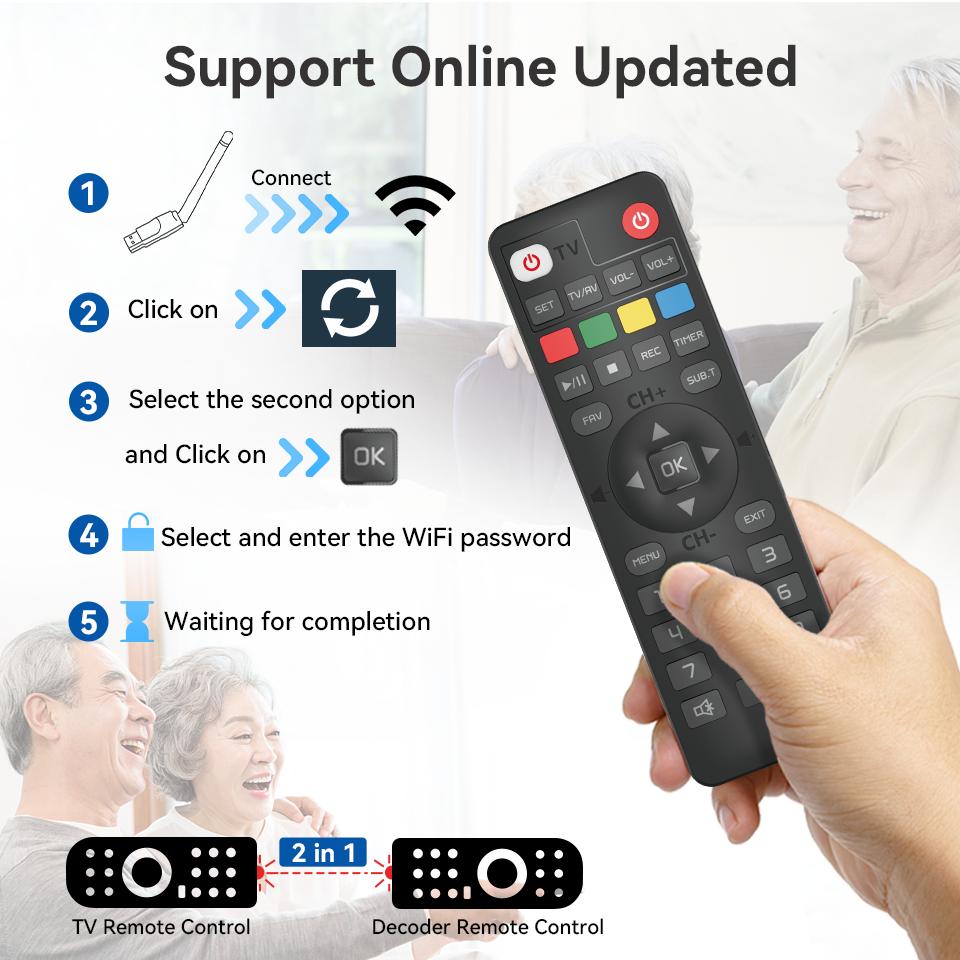 For Europe H.265 DVB-T2&C TV Decoder Dolby HD 1080P Mini TV Tuner HEVC 10Bit U8mini Digital Terrestrial Receiver Support WiFi