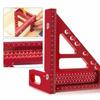 Aluminum Alloy Triangle Measuring Ruler Multipurpose Multi Angle Square  for Home Workshop