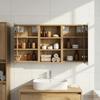 Bathroom Cabinet Set 3 Pcs 90 X 10.5 X 50 Cm Particleboard