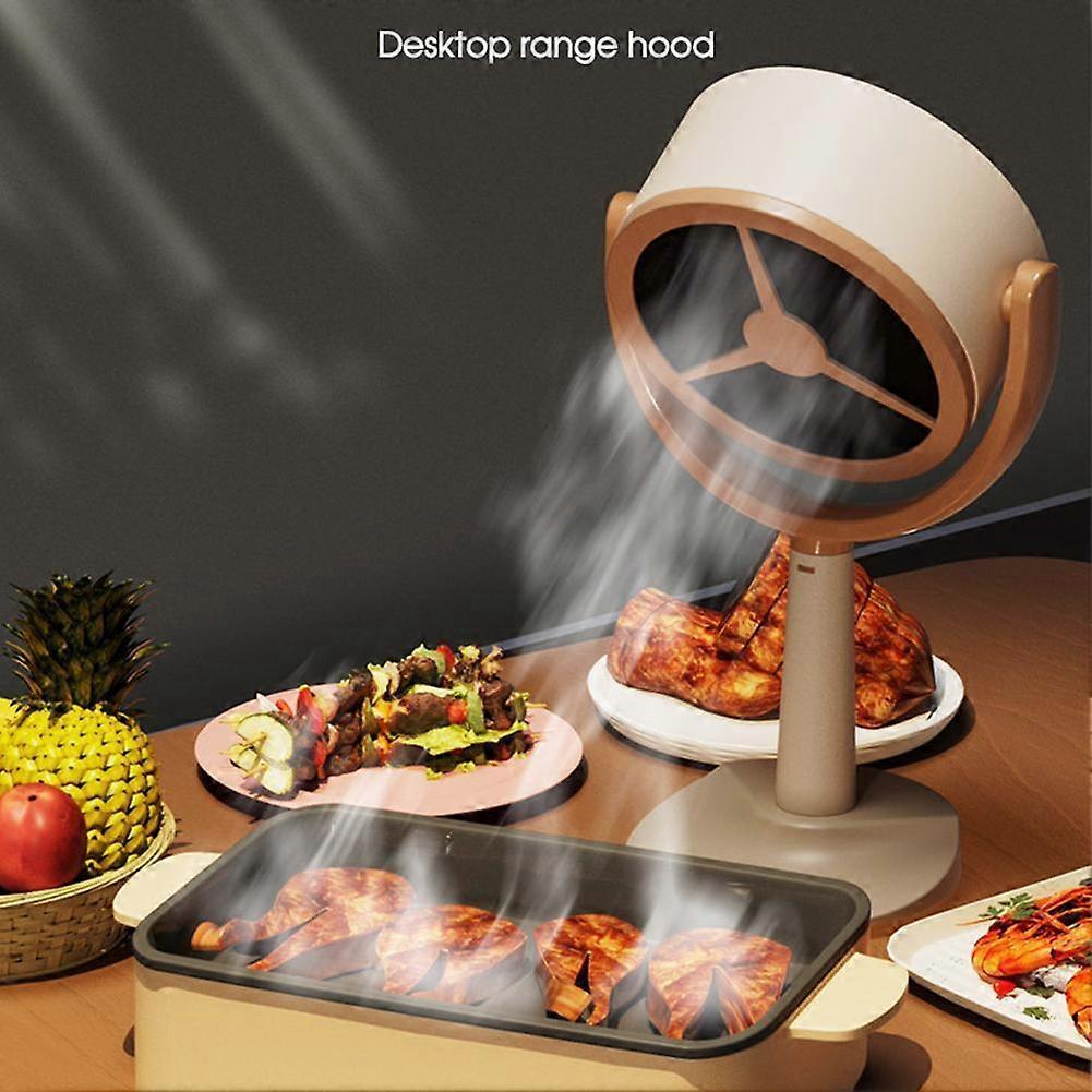 Desktop Mini Portable Range Hood + 12pcs Filter Sponge Effectively Remove