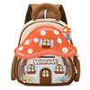 3D Molded Mushroom Cartoon Kids Backpack Toddlers 3-6 Years Old Lightweight School Bag With Padded Shoulder Straps