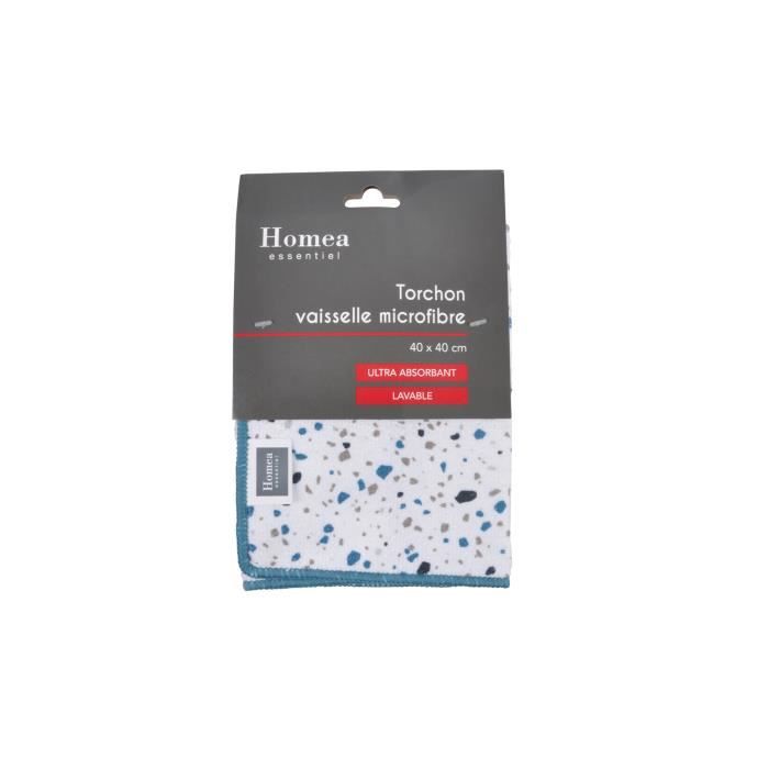 Torchon de vaisselle - Terrazzo - Microfibre - 40x40cm - Rose - Synthétique