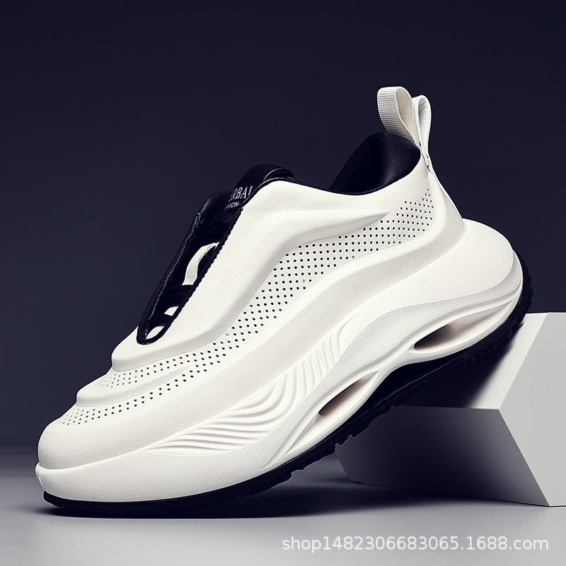 

Mobei Men s Summer Leather Chunky Sole Dad Sneakers - Casual Versatile 7010 42