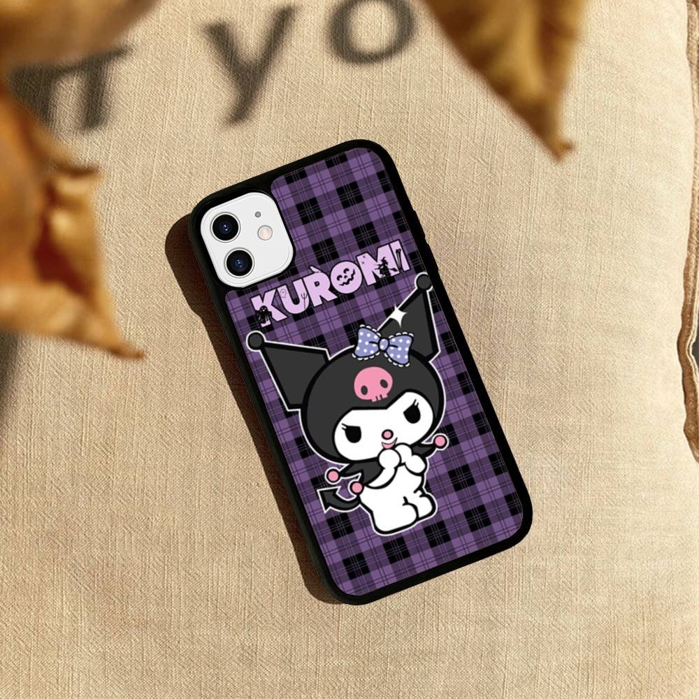 

Мультяшный чехол для телефона K-Kuromi для iPhone 17 16 15 14 13 Plus 12 11 Pro Max PC+TPU Задняя крышка iPhone 17pro max